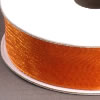 Organzaband Webkante orange, 15mm, 6m Rolle