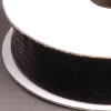 Organzaband Webkante schwarz, 15mm, 6m Rolle
