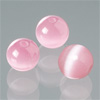 Perle Katzenauge rosa, 6mm, 50 Stck.