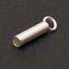 Endkappe / Hülse dm 3mm, mit Ring - Silber 925, 1Stk.