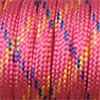 Paracord 550 Farbmix pink-blau-gelb, 2x4mm, 4m