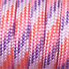 Paracord 550 Farbmix rot-pink-lila-flieder, 2x4mm, 4m
