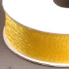 Organzaband Webkante gelb, 15mm, 6m Rolle