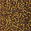 Rocailles altgold mit Silbereinzug 2,6 mm, 17g