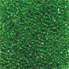 Rocailles mittelgrün transparent 2,6 mm, 17g