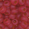 Rocailles red matt transparent, 5.5 mm, 17g