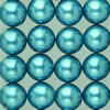 wax beads blue, 8mm, 32 pcs