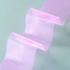 Nylon tulle ribbon light pink, 70mm wide, 50m