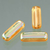 glass bead rectangle flat brown AB, 15 x 5 mm