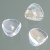 glass bead nuggets transparent AB, 4 x 9 mm, 30 pcs.