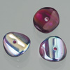 glass bead nuggets purple AB, 4 x 9 mm, 30 pcs.