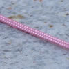 Cord neclace pink, breech silver 925 - 50cm