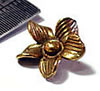 Bronzependant - flower medium - 12mm