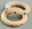 Variojo 4mm - wooden ring 58mm, 8 wholes - 1 pcs