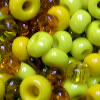 Glass beads "shade in shade - yellow"