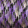 Paracord 550 mixed colours violet-grey-black-white, 2x4mm, 4m