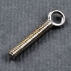 Screw with ring - silver 925 - 2mm