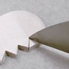 modelling tool "clay scraper" - shaped edge