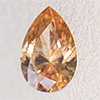 Swarovski Zirconia amber TCF™ Pear Diamond 6x4mm, 1 pc.
