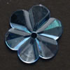 Ka-Jinker™ Faceted flower, light blue, 20 pcs