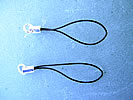Hanger loop e.g. for mobile phone, 2 pices