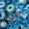 Glass beads "shade in shade - light blue"