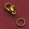 carabiner 10mm, gold colored