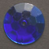 Ka-Jinker™ Faceted round, royal blue, 15 pcs