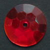 Ka-Jinker™ Faceted round, red, 15 pcs