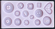 Cernit Accessoires Mold "buttons" 10-20mm