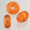 Großlochperle "Ring" orange, 11x17mm, 3 Stck.