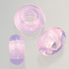 big whole bead "ring" rose opal, 11x17mm, 3 pcs.