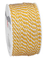Viskosekordel yellow/white bicolour, 2mm, 50m