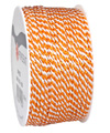 Viskosekordel orange/weiß zweifarbig, 2mm, 50m