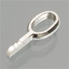 plug eye for necklet , silver 925, 1 pc