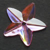 Ka-Jinker™ Faceted Star, light pink, 20 pcs