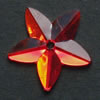 Ka-Jinker™ Faceted Star, red, 20 pcs