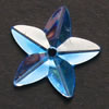 Ka-Jinker™ Faceted Star, light blue, 20 pcs