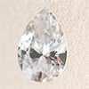 Swarovski Zirconia white Pear Diamond 6x4mm, 1 pc.